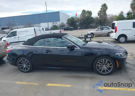 2025 BMW 430I из США, поврежденный, VIN WBA33DB04SCS92016